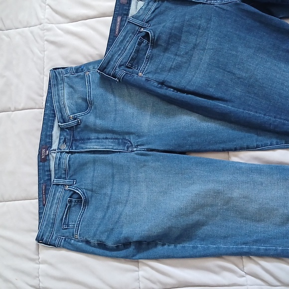 2 Pr. NYDJ Women's Jeans In Cropped  and Full LengthDark Blue Size 16W - Picture 4 of 7